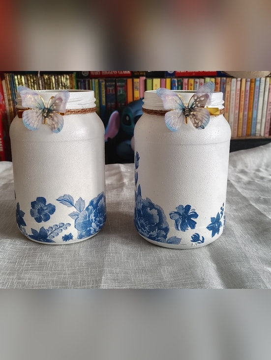 Handmade Other - Hand-Painted Mason Jars